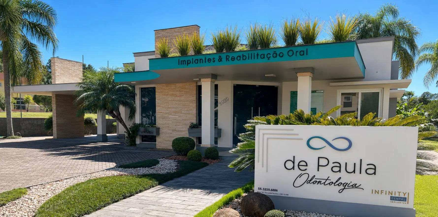 Fachada da clínica De Paula Odontologia
